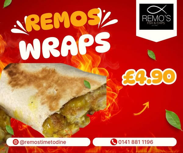 Remo's: Wraps Offer - Social Media Post